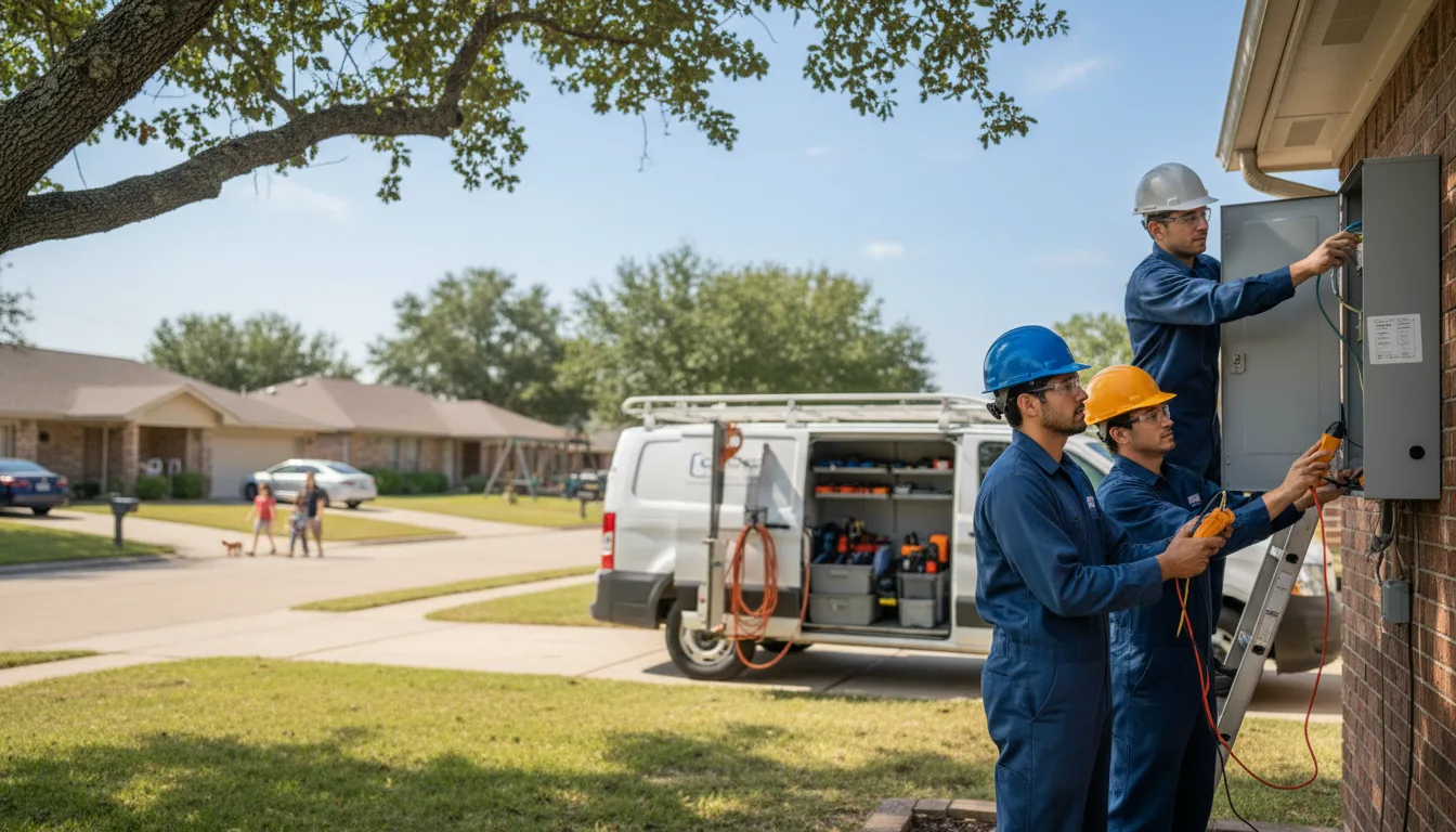 Certified electrician providing emergency electrical services in Clutier, IA